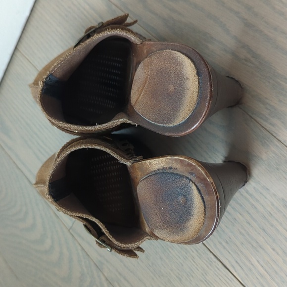 Suede heeled clogs size 37/6 - Picture 3 of 11